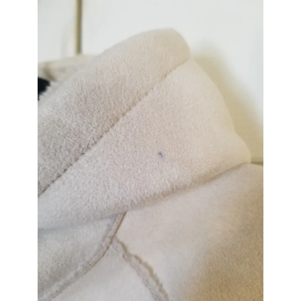 Zara kids sherpa shearling beige cream hooded coat jacket 12 - Picture 4 of 5